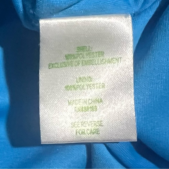 Lilly Pulitzer Sharrie Caftan Maxi Dress Ariel Blue King Street Lace Small - Picture 8 of 14